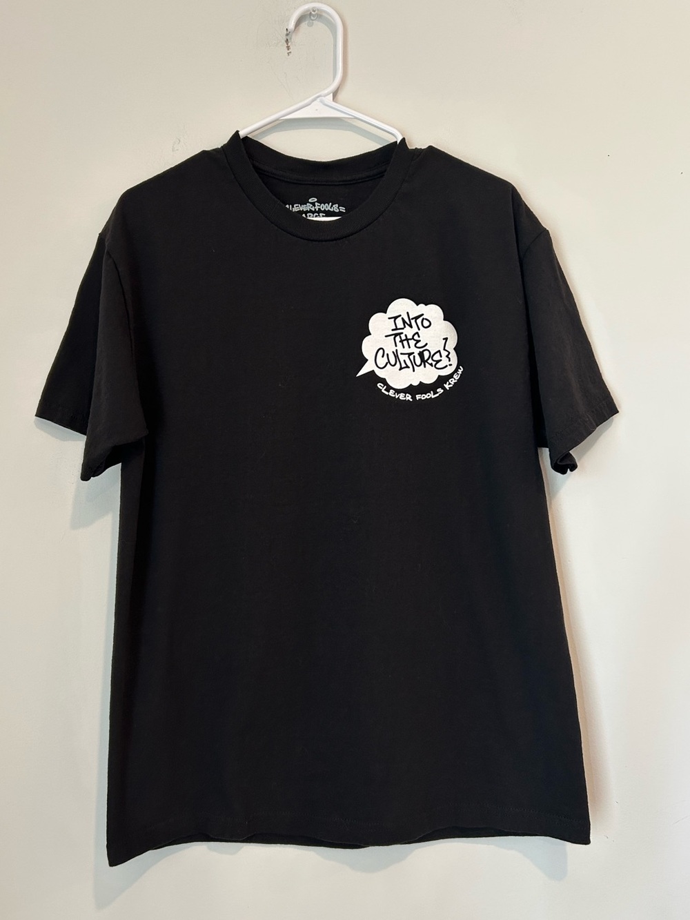 Clever Fools Krew Into the Culture? Large Black T-shirt